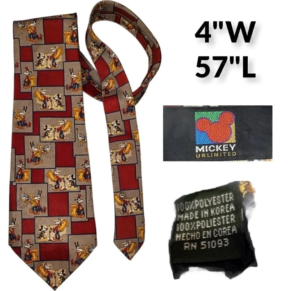 4 Disney Mickey Unlimited Mickey Mouse ties